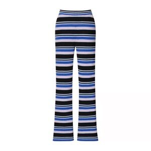 MARNI‎ x Uniqlo Merino Blend Semi Flared Striped Knitted Pants sz XS Stretch